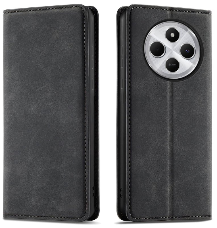 etui-do-xiaomi-redmi-14c-skorzane-velvet-zamykane-czarne-ze-szklem