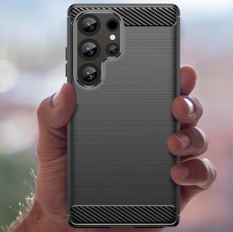 etui-do-samsung-galaxy-s25-ultra-czarne-carbon-ze-szklem
