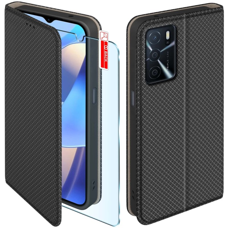 etui-do-oppo-a16-a16s-czarne-zamykane-ze-szklem