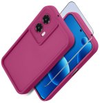 Etui do Motorola Moto G35 różowe wzmacniane silikonowe ze szkłem