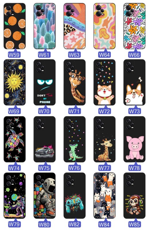 etui-do-xiaomi-redmi-note-12-5g-malowane-rozne-wzory-dla-dzieci-ze-szklem