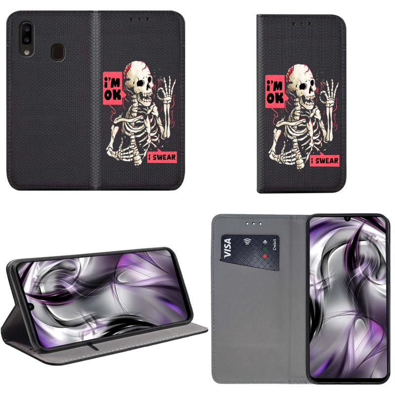 etui-do-samsung-galaxy-a20e-zamykane-malowane-wzor-fajny-ze-szklem