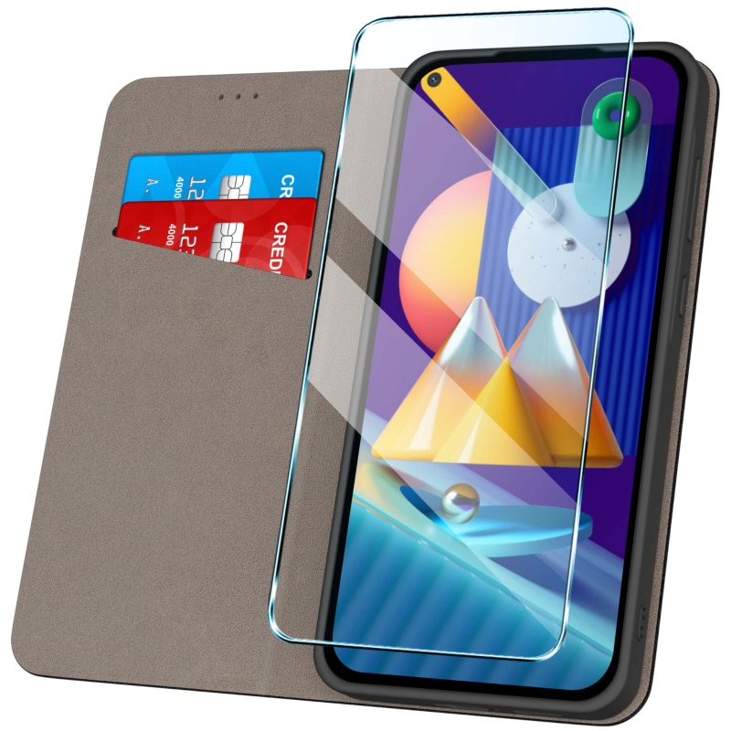 etui-do-samsung-galaxy-m11-czarne-zamykane-ze-szklem