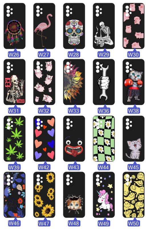 etui-do-samsung-galaxy-a32-4g-malowane-rozne-wzory-fajne-ze-szklem