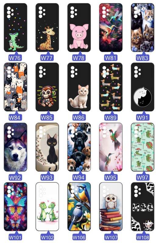 etui-do-samsung-galaxy-a32-4g-malowane-rozne-wzory-zwierzeta-ze-szklem