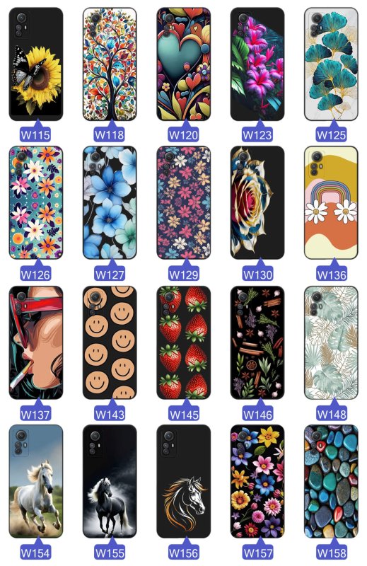 etui-do-xiaomi-redmi-note-12s-malowane-rozne-wzory-kolorowe-ze-szklem