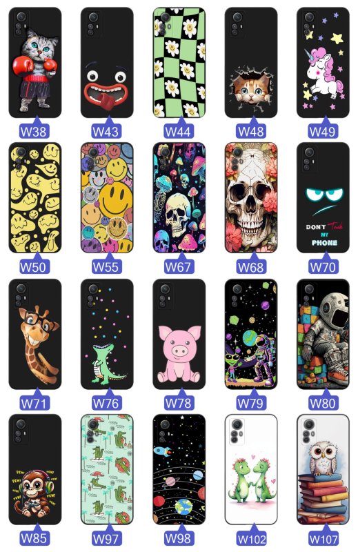 etui-do-xiaomi-redmi-note-12s-malowane-rozne-wzory-smieszne-ze-szklem
