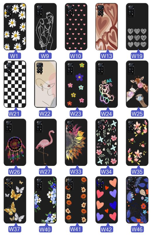 etui-do-xiaomi-redmi-note-11-pro-malowane-rozne-wzory-kobiece-ze-szklem