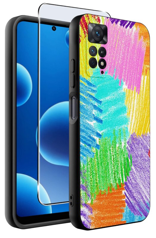 etui-do-xiaomi-redmi-note-11-pro-malowane-rozne-wzory-kolorowe-ze-szklem