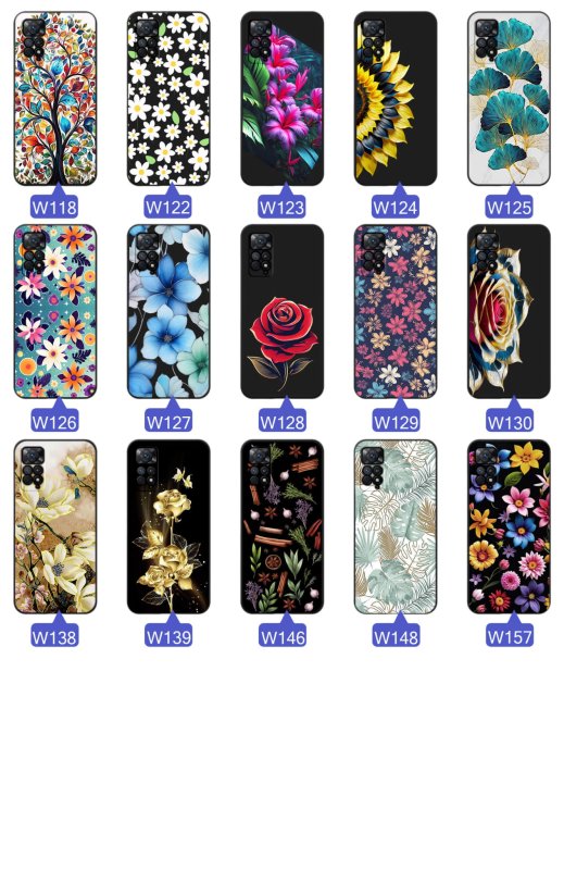 etui-do-xiaomi-redmi-note-11-pro-malowane-rozne-wzory-kwiaty-ze-szklem