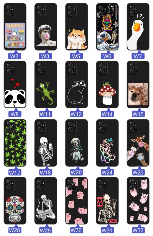 etui-do-xiaomi-redmi-note-12-4g-malowane-rozne-wzory-smieszne-ze-szklem