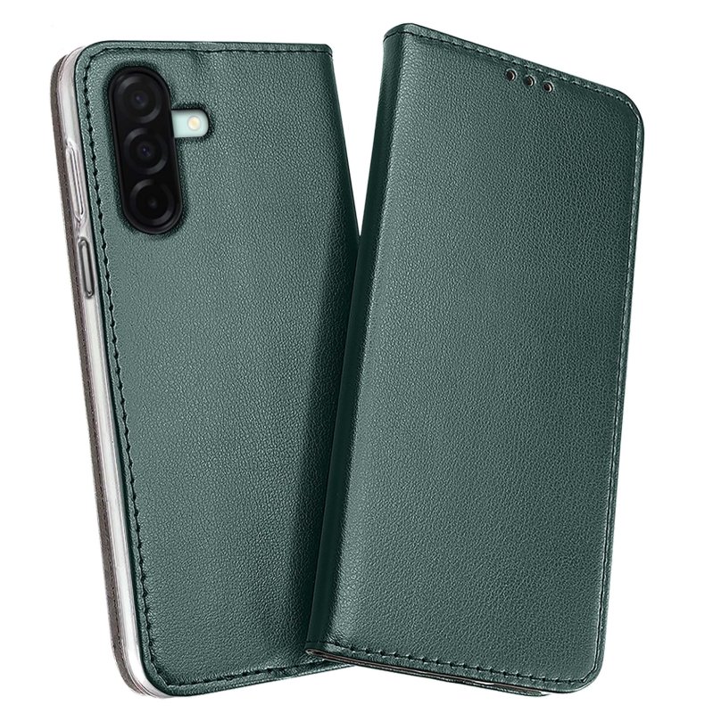 etui-do-samsung-galaxy-a26-zielone-magnetyczne-zamykane-ze-szklem