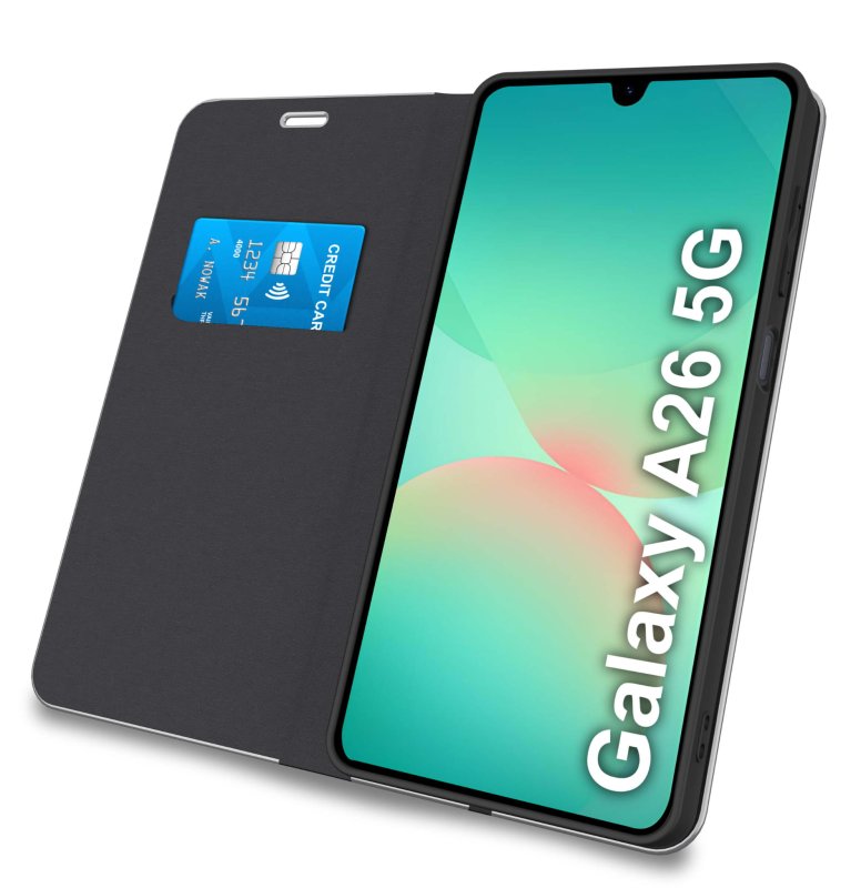 etui-do-samsung-galaxy-a26-czarne-zamykane-klasyczne-ze-szklem