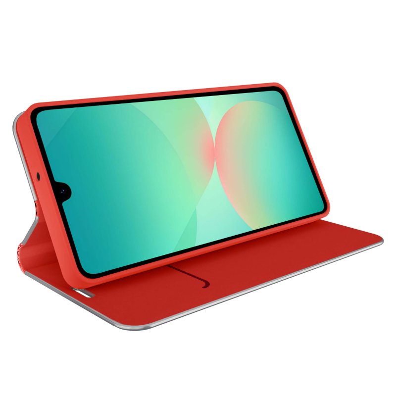 etui-do-samsung-galaxy-a26-czerwone-zamykane-klasyczne-ze-szklem