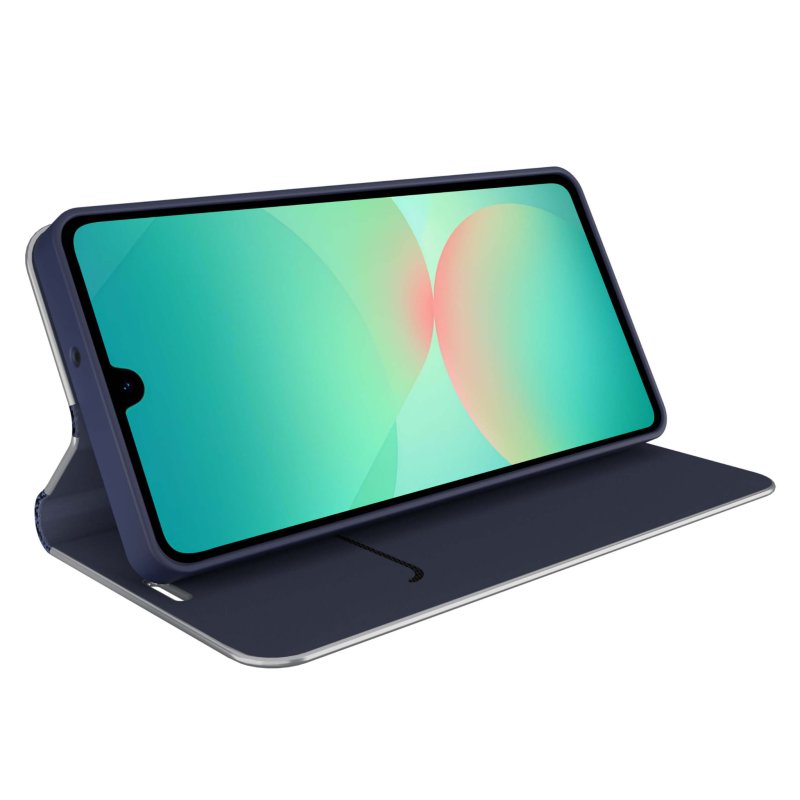 etui-do-samsung-galaxy-a26-granatowe-zamykane-klasyczne-ze-szklem