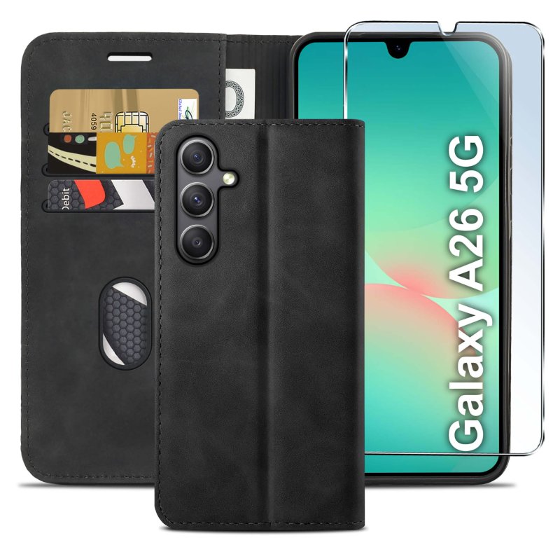 etui-do-samsung-galaxy-a26-a17-5g-skorzane-velvet-zamykane-czarne-ze-szklem