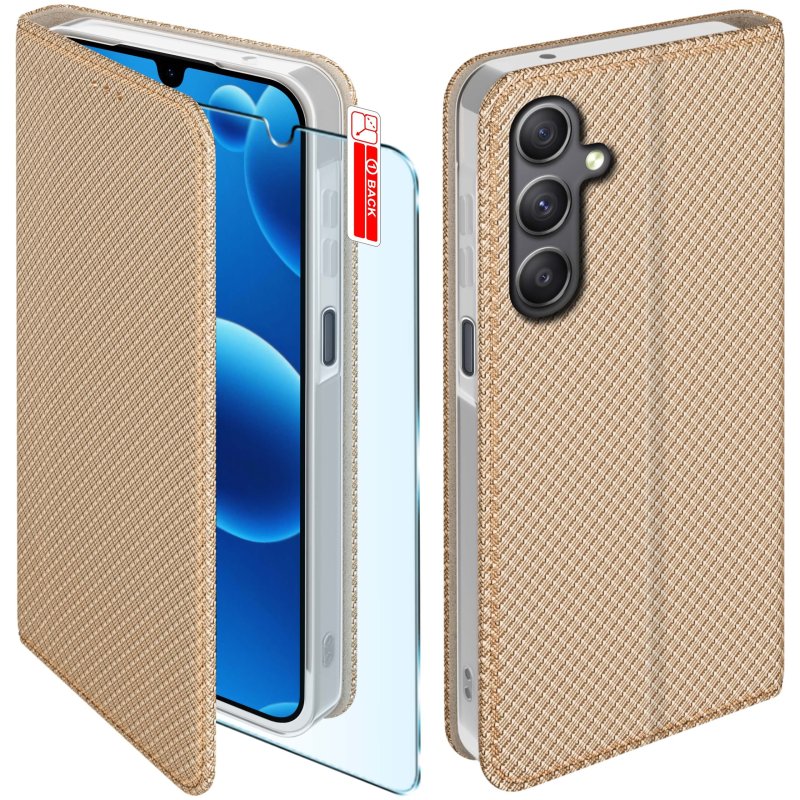 etui-do-samsung-galaxy-a26-zlote-zamykane-ze-szklem
