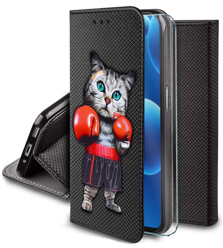 etui-do-samsung-galaxy-a26-zamykane-malowane-wzor-z-kotem-ze-szklem
