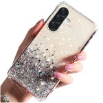 Etui do Samsung Galaxy A56 5G brokat przeźroczyste ze szkłem