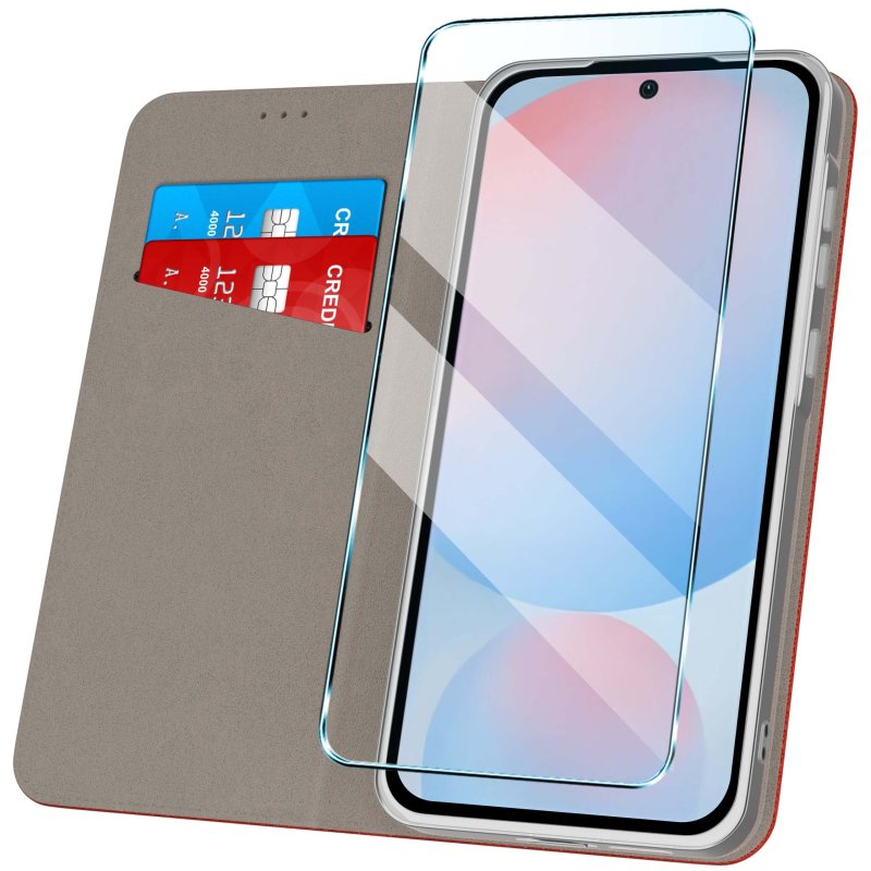 etui-do-samsung-galaxy-a56-czerwone-zamykane-ze-szklem