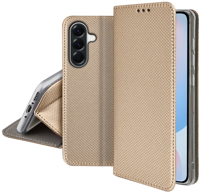 etui-do-samsung-galaxy-a56-zlote-zamykane-ze-szklem