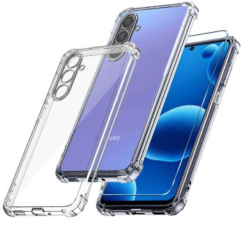 Etui do Samsung Galaxy A36 / A37 5G przezroczyste ze szkłem