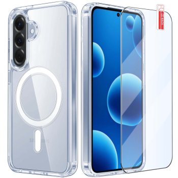 Etui do Samsung Galaxy A36 / A37 5G bezbarwne Magsafe ze szkłem