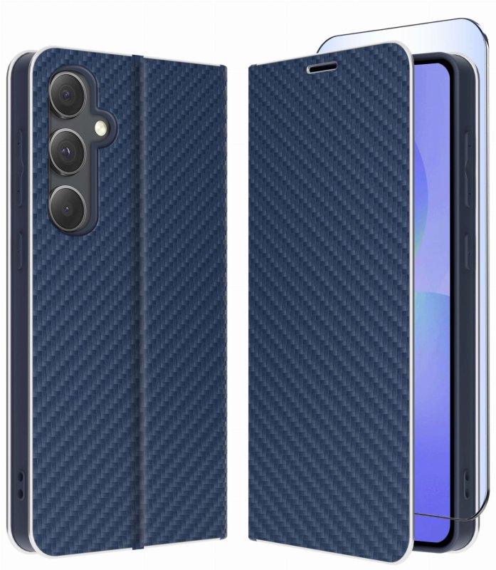 etui-do-samsung-galaxy-a36-a37-5g-granatowe-zamykane-klasyczne-ze-szklem