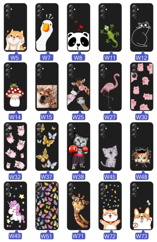 etui-do-samsung-galaxy-a36-5g-malowane-rozne-wzory-zwierzeta-ze-szklem