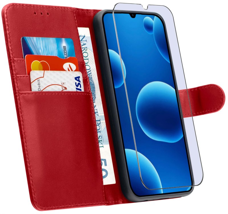etui-do-samsung-galaxy-a26-czerwone-magnetyczne-z-klapka-ze-szklem