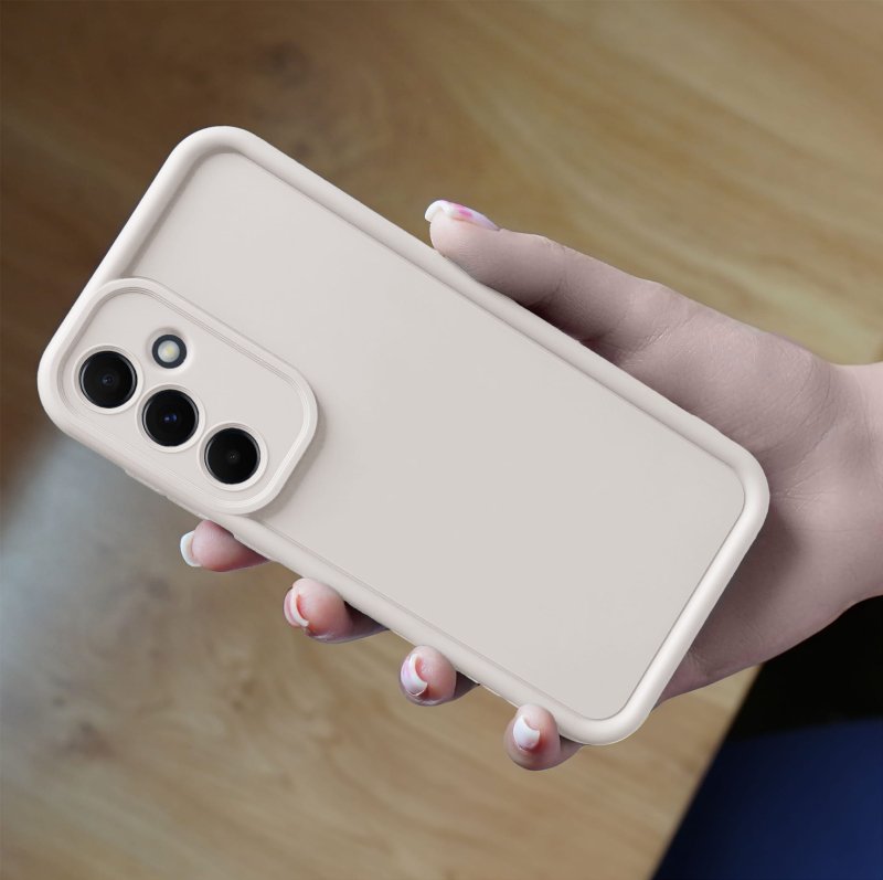 etui-do-samsung-galaxy-m55-biale-wzmacniane-silikonowe-ze-szklem