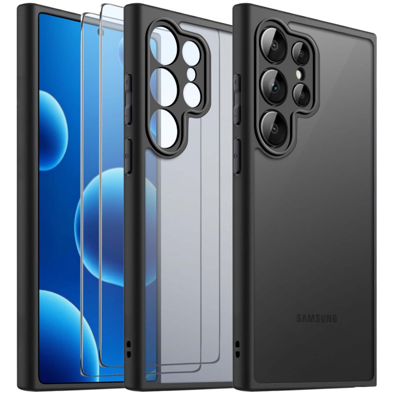 etui-do-samsung-galaxy-s25-ultra-przezroczyste-wzmacniane-czarne-z-zestawem-2-szkiel