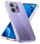 Etui do Xiaomi Redmi Note 14 5G bezbarwne z brokatem ze szkłem