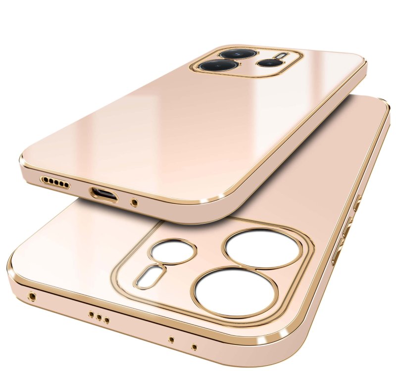 etui-do-xiaomi-redmi-note-14-5g-ze-zlota-ramka-rozowe-ze-szklem