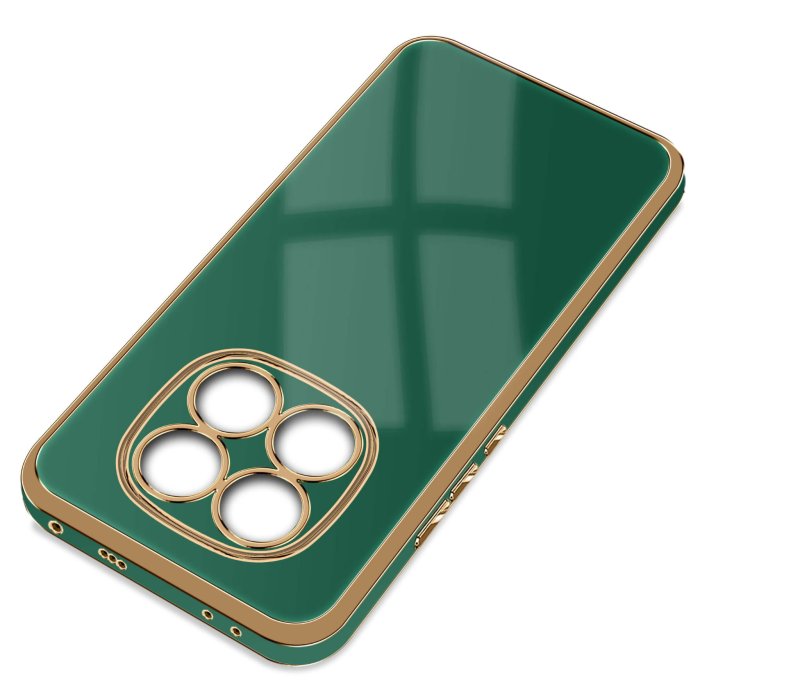 etui-do-xiaomi-redmi-note-14-pro-5g-ze-zlota-ramka-zielone