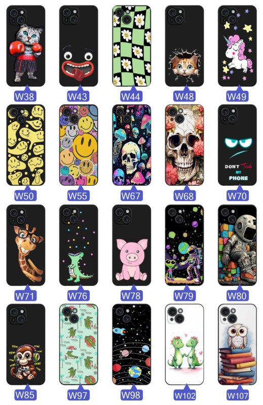 etui-do-iphone-13-14-malowane-rozne-wzory-smieszne-ze-szklem