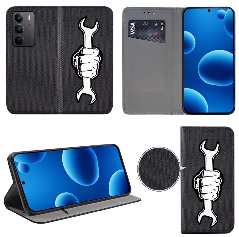 etui-do-realme-c75-zamykane-malowane-wzor-meski-szklem