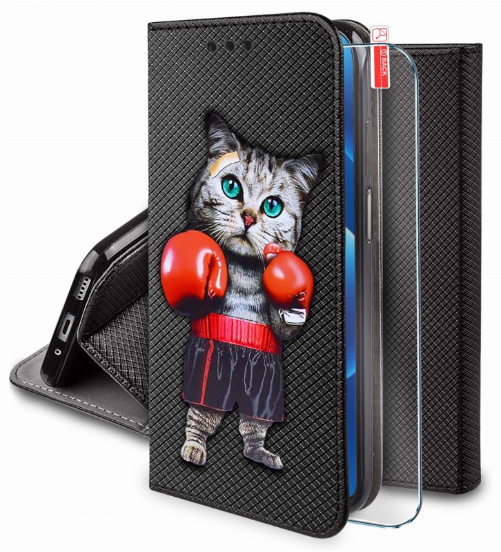 etui-do-oppo-reno-13-fs-13-f-5g-zamykane-malowane-wzor-kot-ze-szklem