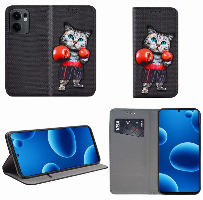 etui-do-oppo-reno-13-fs-13-f-5g-zamykane-malowane-wzor-kot-ze-szklem