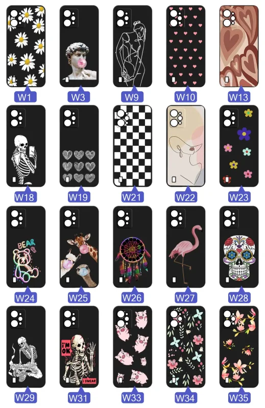 etui-do-realme-c31-malowane-rozne-wzory-damskie-ze-szklem