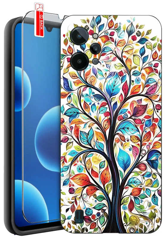etui-do-realme-c31-malowane-rozne-wzory-kobiece-ze-szklem