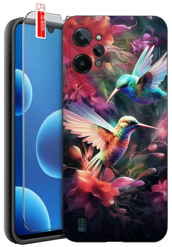 etui-do-realme-c31-malowane-rozne-wzory-kolorowe-ze-szklem