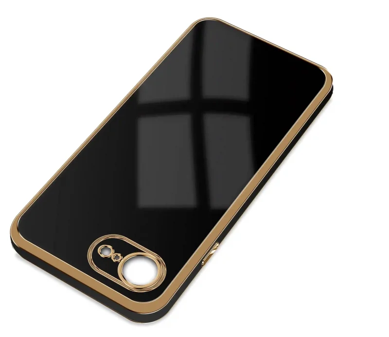 etui-do-iphone-16e-17e-ze-zlota-ramka-czarne-ze-szklem