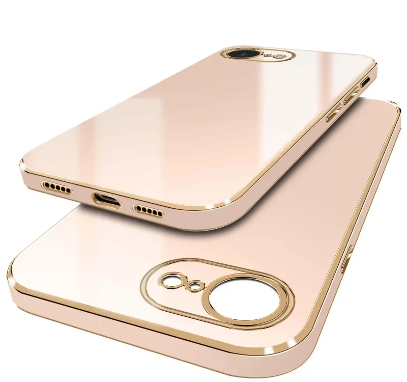 etui-do-iphone-16e-17e-ze-zlota-ramka-rozowe-ze-szklem