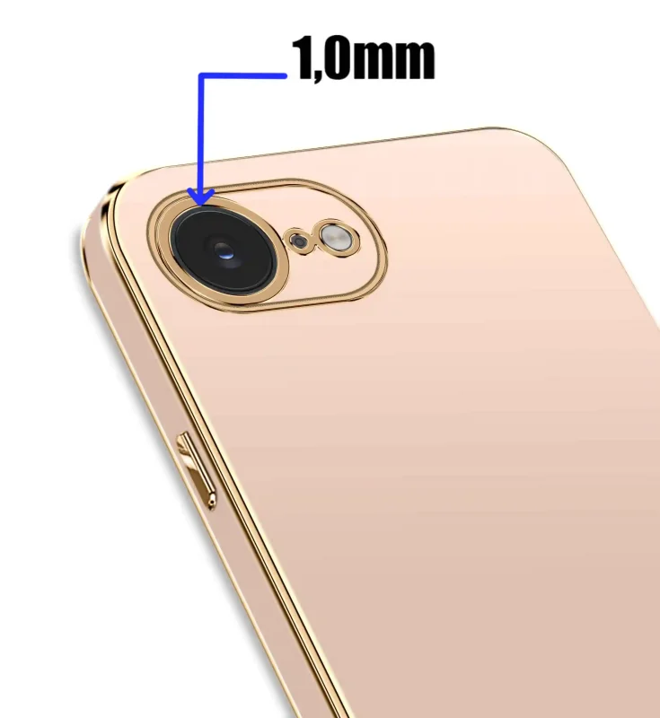 etui-do-iphone-16e-17e-ze-zlota-ramka-rozowe-ze-szklem