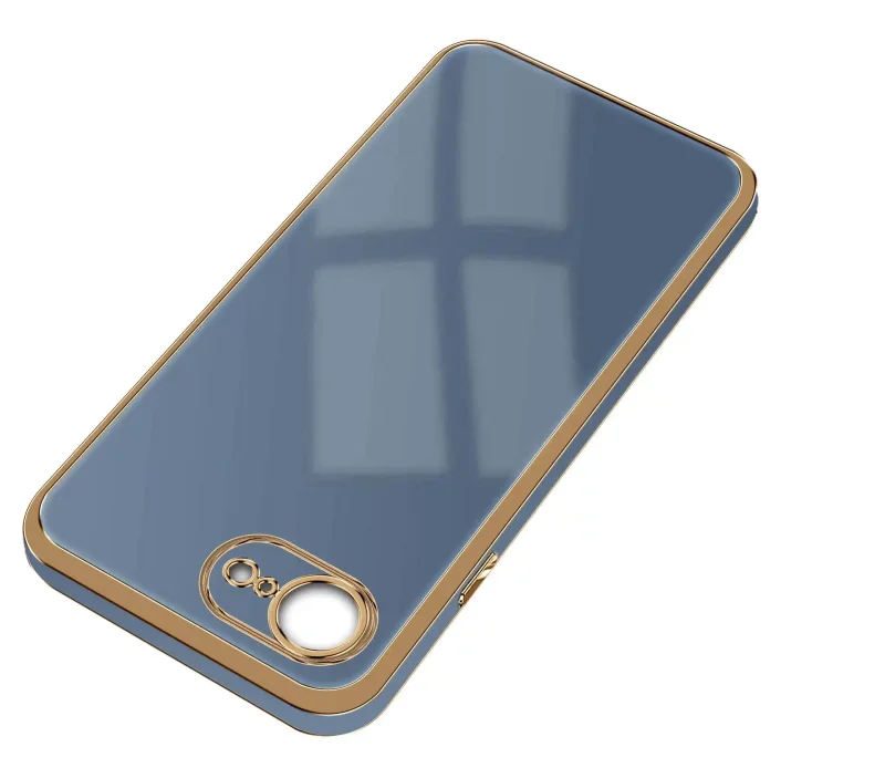 etui-do-iphone-16e-17e-ze-zlota-ramka-szaroniebieskie-ze-szklem