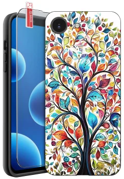 Etui do iPhone 16e / 17e malowane różne wzory kobiece ze szkłem