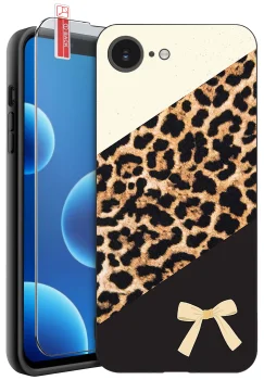 Etui do iPhone 16e / 17e malowane różne wzory modne ze szkłem