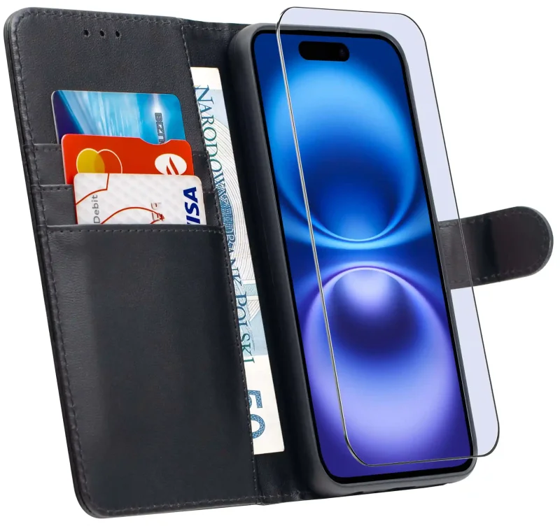 etui-do-iphone-16-czarne-magnetyczne-z-klapka-ze-szklem