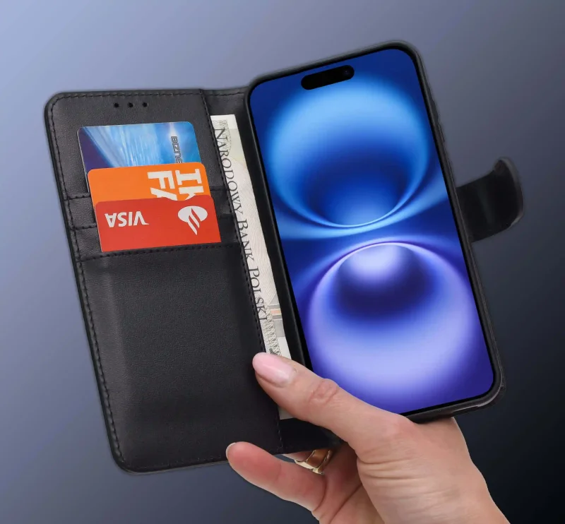 etui-do-iphone-16-czarne-magnetyczne-z-klapka-ze-szklem
